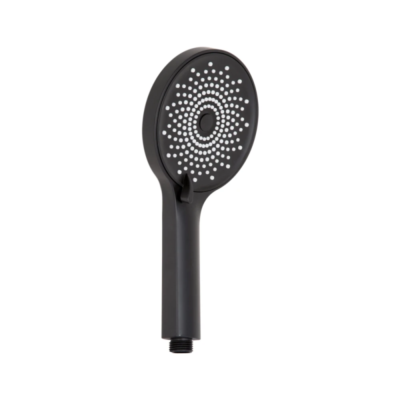 Лійка для ручного душу Qtap Rucni округла 120 мм QTRUC125BLM45776 Black Matt