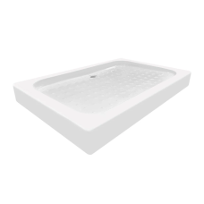 Душовий піддон Lidz KAPIELKA ST120x80х14 низький, прямокутний, діаметр зливу 52 мм