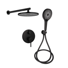 Qtap Scorpio Душевая система универсальная Matt Black (k35) скрытого монтажа на два потребителя QTSCO113BLM45897