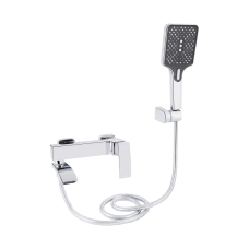 Qtap Swan Cascada Змішувач для ванни з поворотним виливом (з душовим гарнітуром) QTSWA260CRM45565 Chrome