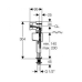 Впускной клапан 1/2 GEBERIT IMPULS BASIC 340