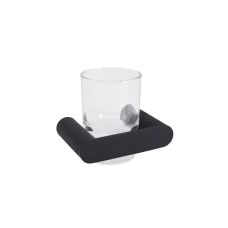 Qtap Scorpio Стакан з тримачем настінний QTSTK6102103B Black (Sklenka)