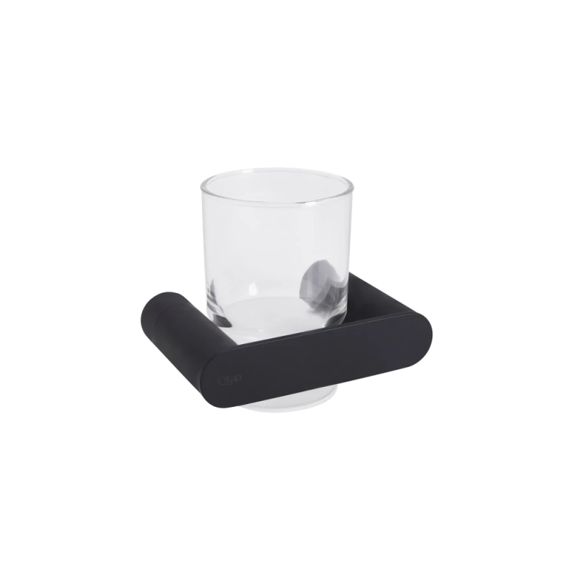 Qtap Scorpio Стакан з тримачем настінний QTSTK6102103B Black (Sklenka)