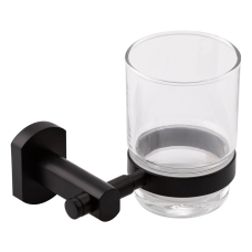Qtap Liberty Стакан з тримачем настінний QTLIBBLM1158 Black