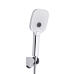Qtap Gemini Змішувач для ванни Chrome/White (k35) з душовим гарнітуром QTGEM259CRW45683