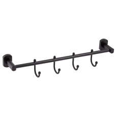 Qtap Liberty Тримач для рушника 4 гачки 450 мм QTLIBBLM1154-4 Black