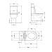 Swan Унітаз підлоговий Rimless 640×360×855 мм, White, із сидінням Slim Duroplast/Soft-close/Qtap