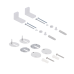 Swan Унітаз підлоговий Rimless 640×360×855 мм, White, із сидінням Slim Duroplast/Soft-close/Qtap