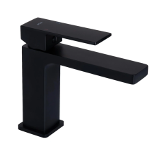 Qtap Gemini Змішувач для раковини низький Matt Black (k35) QTGEM270BLM45674