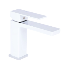 Qtap Gemini Змішувач для раковини низький Chrome/White (k35) QTGEM270CRW45675