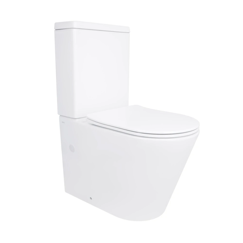 Swan Унітаз підлоговий Rimless 610×360×835 мм, White, із сидінням Slim Duroplast/Soft-close/Quick/ Qtap