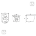 JESS Rimless унітаз підвісний, сидіння Slim slow-closing, 458.126.00.1 Geberit Duofix інсталяція для унітазу,