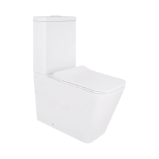Унітаз підлоговий Crow Rimless 640×360×835 мм, White, із сидінням Slim Duroplast/Soft-close/Quick Release QT05