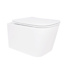 Qtap Crow Унітаз підвісний Ultra Quiet 490×360×290 мм, White, із сидінням Slim Duroplast/Soft-close/Quick R