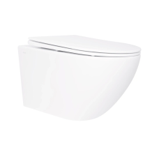 Qtap Jay Унітаз підвісний Rimless 520×360×320 мм, White, із сидінням Slim Duroplast/Soft-close/Quick Releas