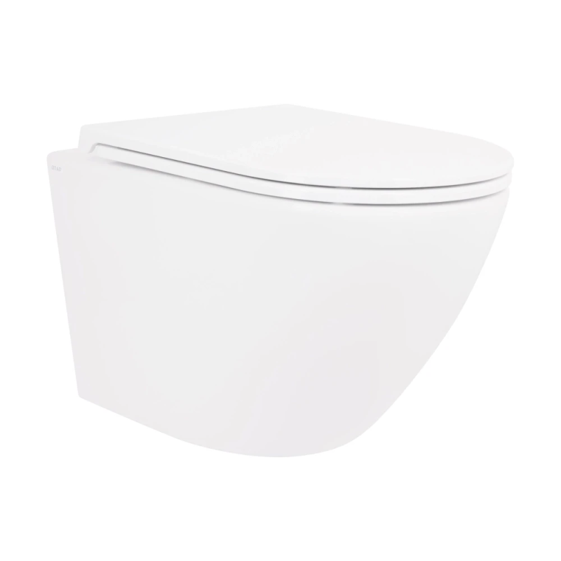 Унітаз підвісний Robin Rimless 490x370x360 мм, White, із сидінням Slim Durop/Soft-close/Quick Release Qtap