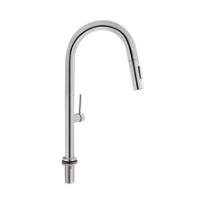 Qtap Lenicka Змішувач для кухні Chrome (k35) з висувним виливом QTLEN9138103UC