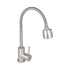 Lidz Aria 015F41 Змішувач для кухні Nickel (k35) з гнучким виливом LDARI015F41NKS45306