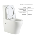 Qtap Virgo Унітаз підлоговий Ultra Quiet 660×360×855 мм, White, із сидінням Slim Duroplast/Soft-close/Quick