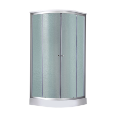 Lidz Tani Душовий бокс SB90x90.SAT.LOW.FR, низький, скло Frost 4 мм + стінки WHI