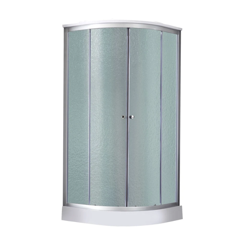 Lidz Tani Душовий бокс SB90x90.SAT.LOW.FR, низький, скло Frost 4 мм + стінки WHI