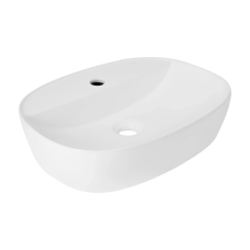Qtap Scorpio Раковина накладна 500x380x120 мм, White, овальна, без донного клапана QT14116533W