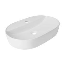Qtap Scorpio Раковина накладна 600x400x120 мм, White, овальна, без донного клапана QT14118045W