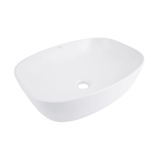 Qtap Cardinal Раковина накладна 500×380×140 мм, White, овальна, без донного клапана QT04116302W
