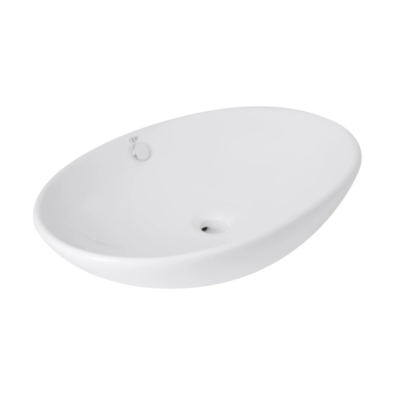 Qtap Dove Раковина накладна 635x420x150 мм, White, овальна, без донного клапана QT06118168W