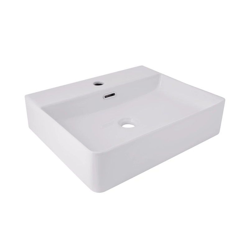 Qtap Nando Раковина підвісна LT 500x420x130 мм, White, прямокутна, без донного клапана QT12116146AW