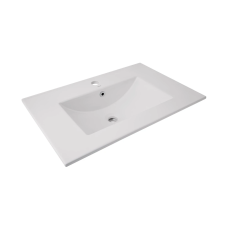 Qtap Albatross Раковина врізна меблева 720x460x180 мм, White, прямокутна, без донного клапана QT01113070