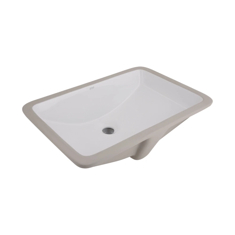 Qtap Stork Раковина врізна 535x365x190 мм, White, прямокутна, без донного клапана QT1511H0422DW