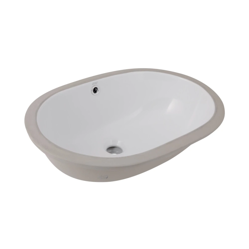 Qtap Stork Раковина врізна 570x390x210 мм, White, овальна, без донного клапана QT15110522W
