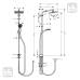 Hansgrohe Crometta E 240 1jet Showerpipe Reno Душова система EcoSmart