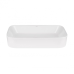 Раковина накладна Scorpio 550х390х120 мм, White, прямокутна, без донного клапана QT14112243WN Qtap