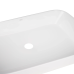 Раковина накладна Scorpio 550х390х120 мм, White, прямокутна, без донного клапана QT14112243WN Qtap