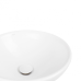 Owl накладна кругла з донним клапаном 400х400х155 мм White Qtap