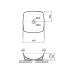 Qtap Kolibri Раковина накладна 400x400x140 мм, White, квадратна, без донного клапана QT10116303W