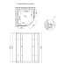 Lidz Набор: Душевая кабина Latwa SC90x90.SAT.HIGH.GR+ Душевой поддон Kapielka ST90x90x41 с панелью