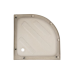 Lidz Набір: Душова кабіна Latwa SC90x90.SAT.MID.FR, напівкругла, скло Frost 4 мм + Душовий піддон Kapielka