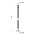 Шланг для смесителя NYLON L40 М10 х 1/2“В(пара) SF390W40 SD Forte