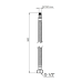 Шланг для смесителя NYLON L50 М10 х 1/2“В(пара) SF390W50 SD Forte