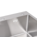 Lidz Handmade H6050 Мийка для кухні інтегрована Brushed Steel 3,0/1,0 мм
