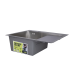 Lidz Handmade H6350R Мийка для кухні інтегрована Brushed Steel, 3,0/1,0 мм, крило праворуч LDH6350BRUR45587
