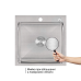 Lidz Handmade H5050 Мийка для кухні інтегрована Brushed Steel 3,0/1,0 мм