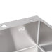 Lidz Handmade H5050 Мийка для кухні інтегрована Brushed Steel 3,0/1,0 мм