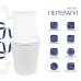 Qtap Kolibri Унитаз-моноблок напольный Ultra Quiet 690×360×790 мм, White, с сиденьем Slim Duroplast / Soft-close /