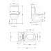 Qtap Kolibri Унитаз-моноблок напольный Ultra Quiet 690×360×790 мм, White, с сиденьем Slim Duroplast / Soft-close /