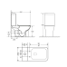 Presto Quadro Унітаз підлоговий Rimless 650×340×790 мм, White, із сидінням Slim Duroplast/Soft-close/Quick R