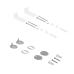 Presto Quadro Унітаз підлоговий Rimless 650×340×790 мм, White, із сидінням Slim Duroplast/Soft-close/Quick R